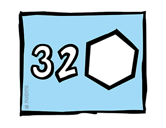 32 pentagones
